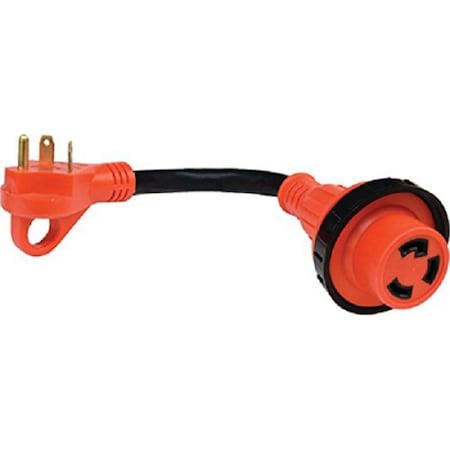 Valterra 30Am-30Af Detach Adapter Cord With Handle, 12 in. Red VLPA10-3030HD